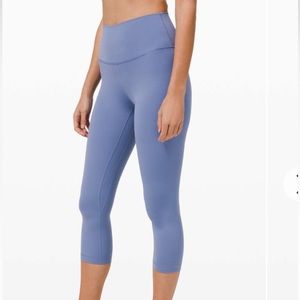 lululemon align crop leggings 21” size 12 water drop